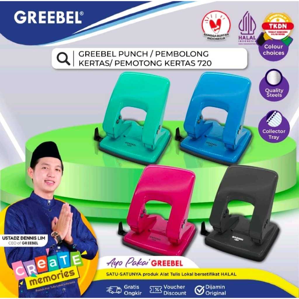 

Pembolong Kertas Greebel / Punch Greebel 720 Kapasitas 10.000 Tekanan