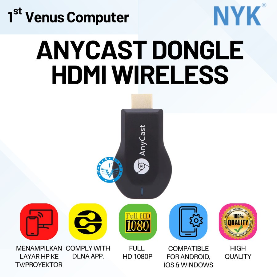 ANYCAST DONGLE HDMI WIRELESS / HDMI ANYCAST / ANY-CAST