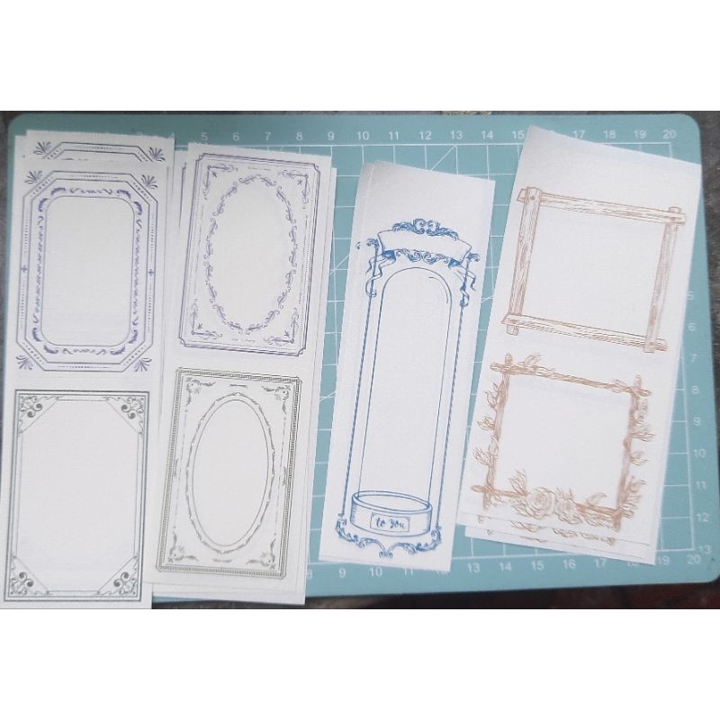 

MURAH! Kertas Deco Decorative Paper-Untuk Journal Scrapbook Tema Vintage Retro-Kertas Motif Ornamen-Per 9 Lembar