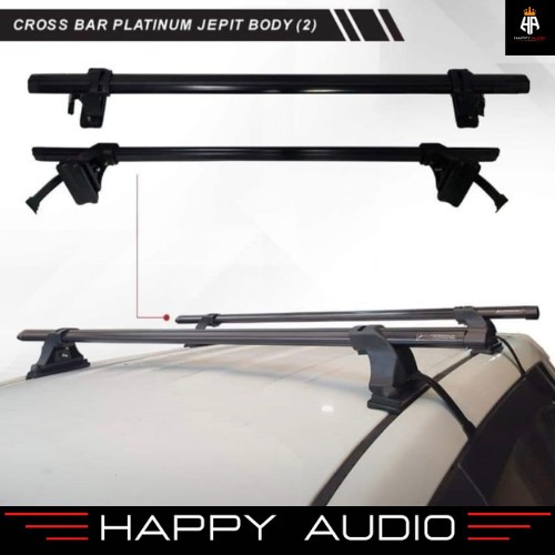 Cross Bar Platinum Kaki Rak Jepit Body Mobil Universal