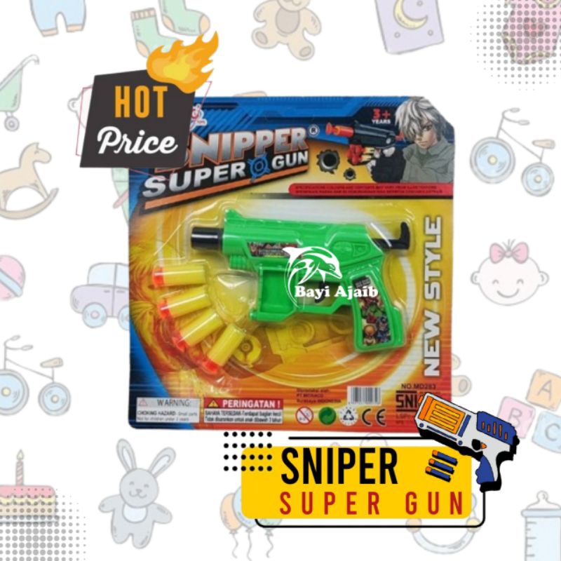 MAINAN TEMBAK TEMBAKAN SNIPER SUPER GUN TEMBAK KARET MAINAN MURAH SNI TEMBAK KARET MAINAN TEMBAK BUS