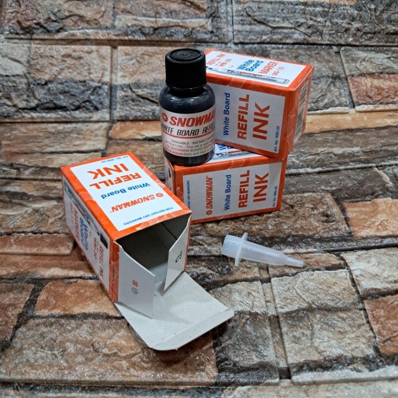 

1pcs REFFIL/ISI ULANG TINTA SPIDOL WHITEBOAR [ SNOWMAN ]