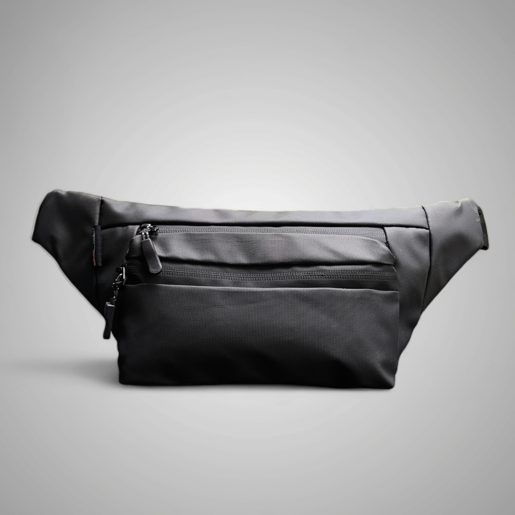 Waistbah Pria Merk ASTTIN Original Full Waterproof | Tas Selempang Pria Minimalis 3 Kantong