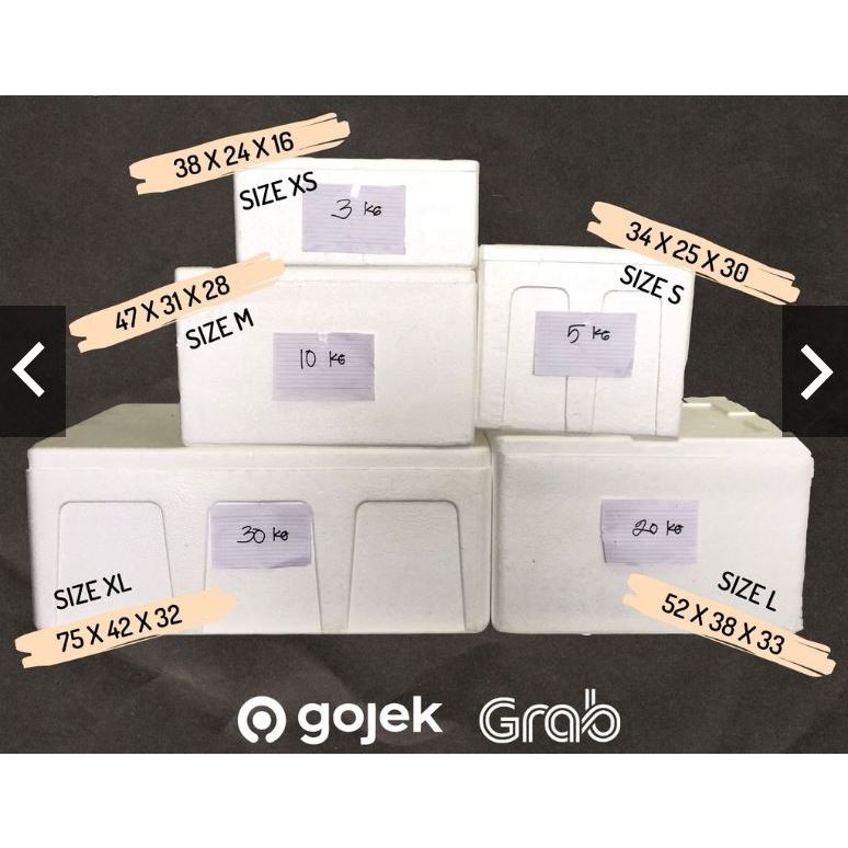 Styrofoam Box  Second / Box Sterofoam / Styrofoam Gabus / Stereofoam (Bekas Pakai) Masih Bagus dan L