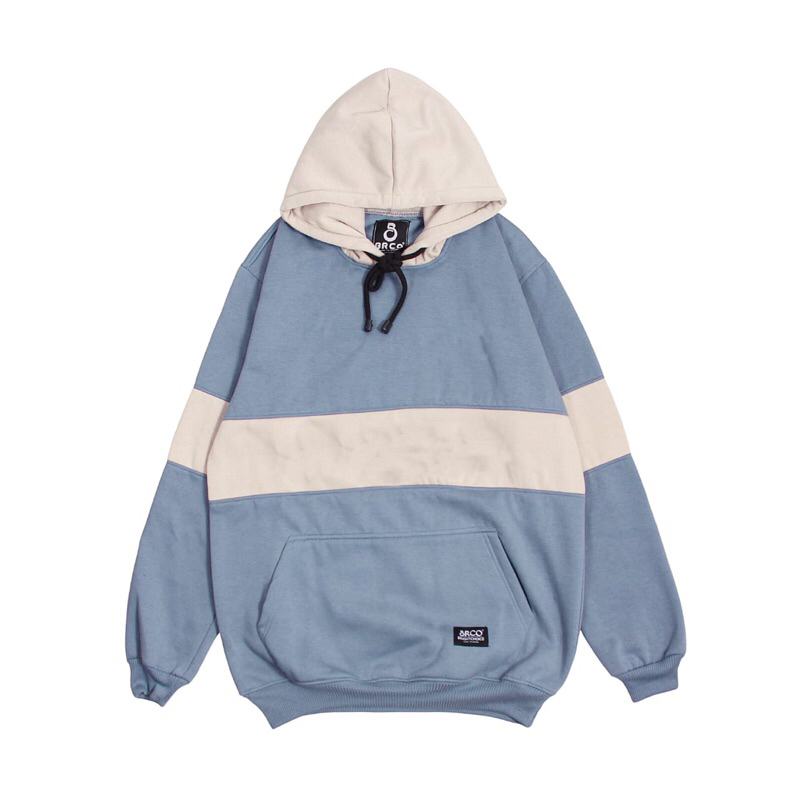BRCO Sweater Hoodie Kombinasi Polos Pria Wanita Premium