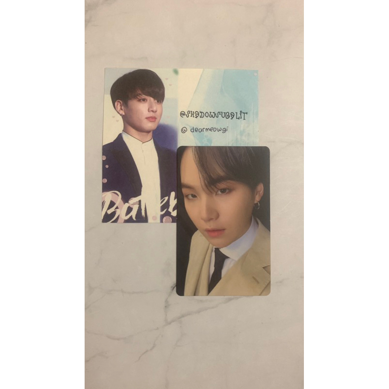 BTS SUGA Yoongi Mots 3 photocard pc