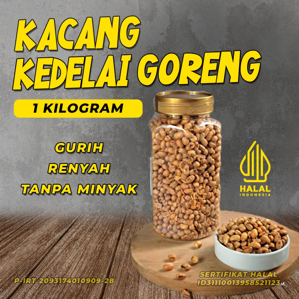 

Kacang Kedelai Goreng 1kg | Kualitas Premium