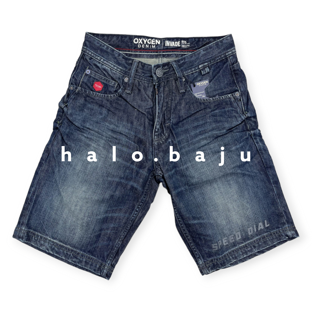 OXYGEN DENIM PENDEK (806-2301) - Celana Jeans Pendek - Celana Pendek Slim Fit Light Nyaman