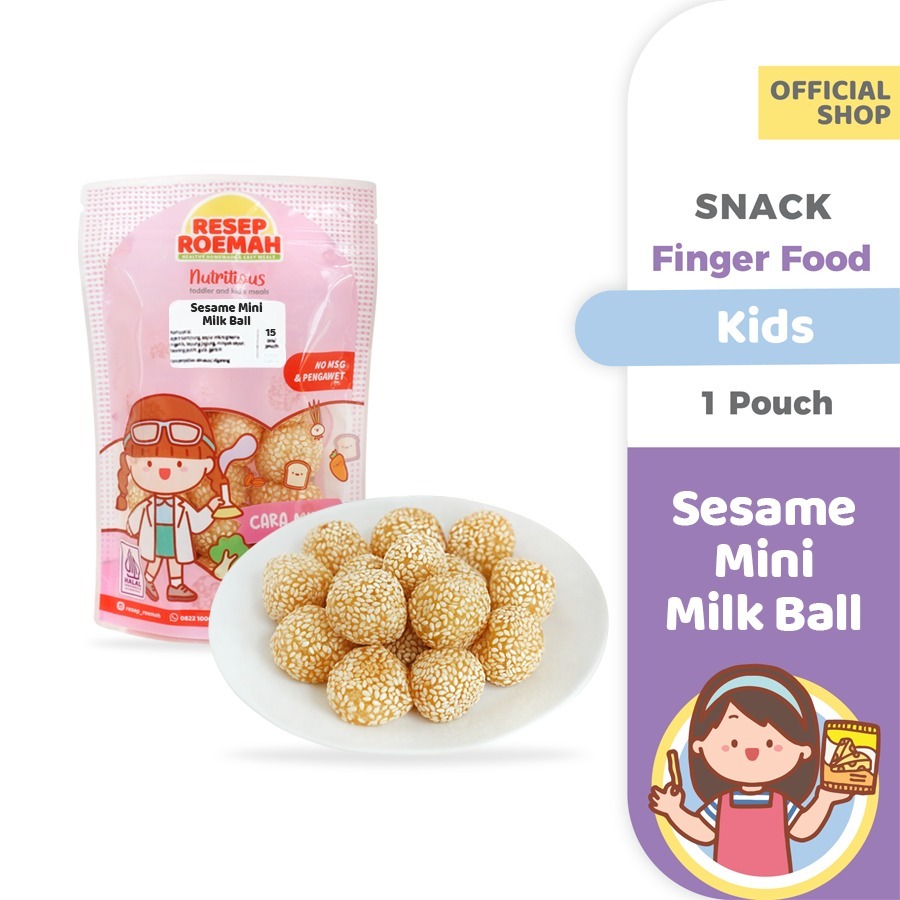 

Resep Roemah Sesame Mini Milk Ball / Onde-onde Susu Wijen / Kids / Kids Healthy Frozen Food / No MSG