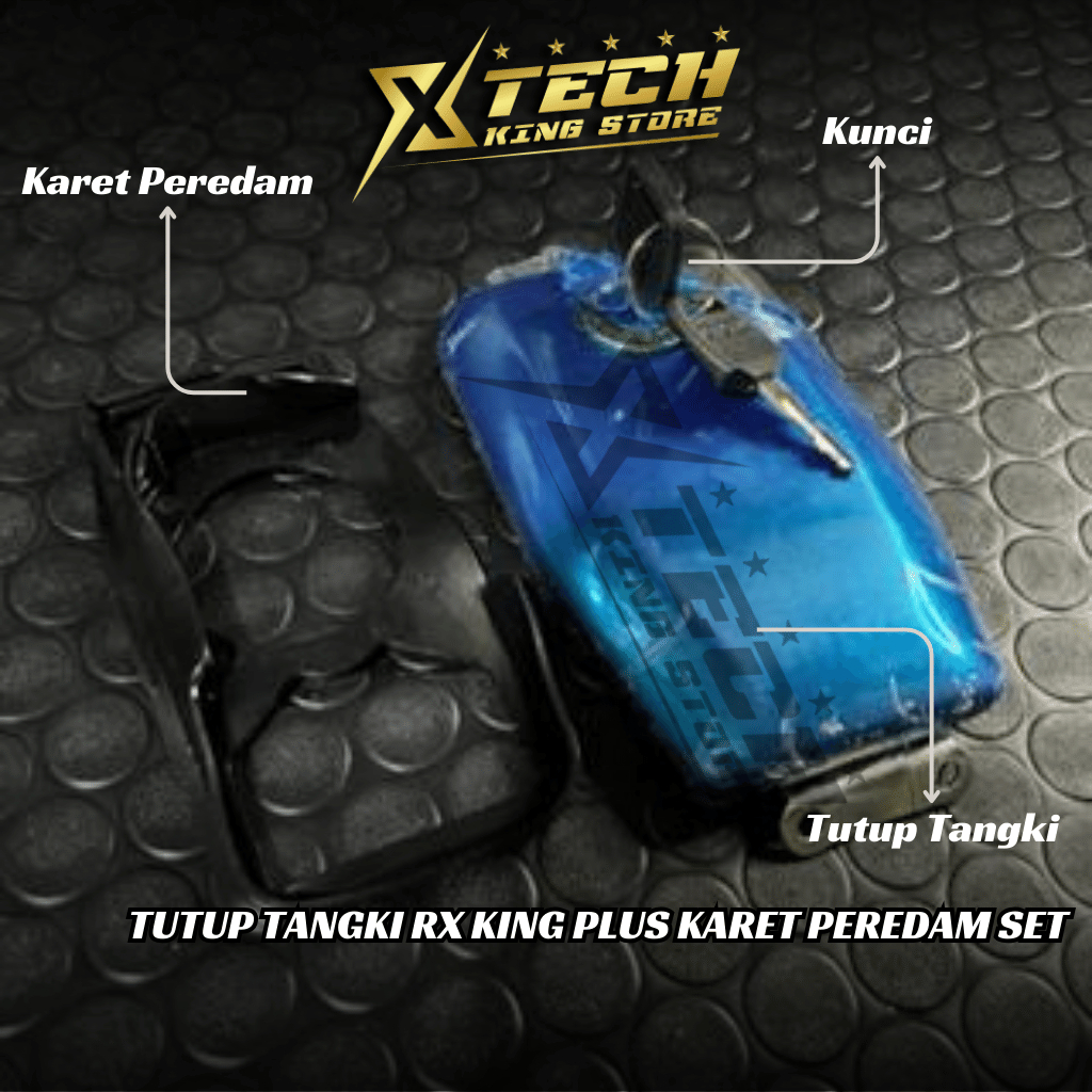 TUTUP TANGKI RX KING PLUS KARET PEREDAM SET