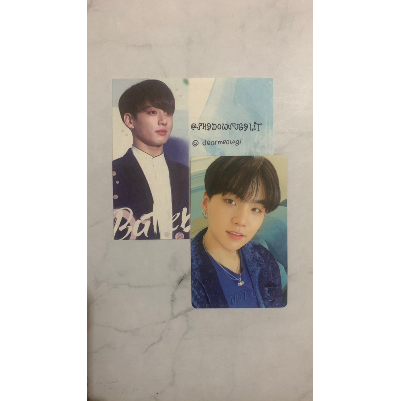 BTS SUGA Yoongi BE Essentials photocard pc
