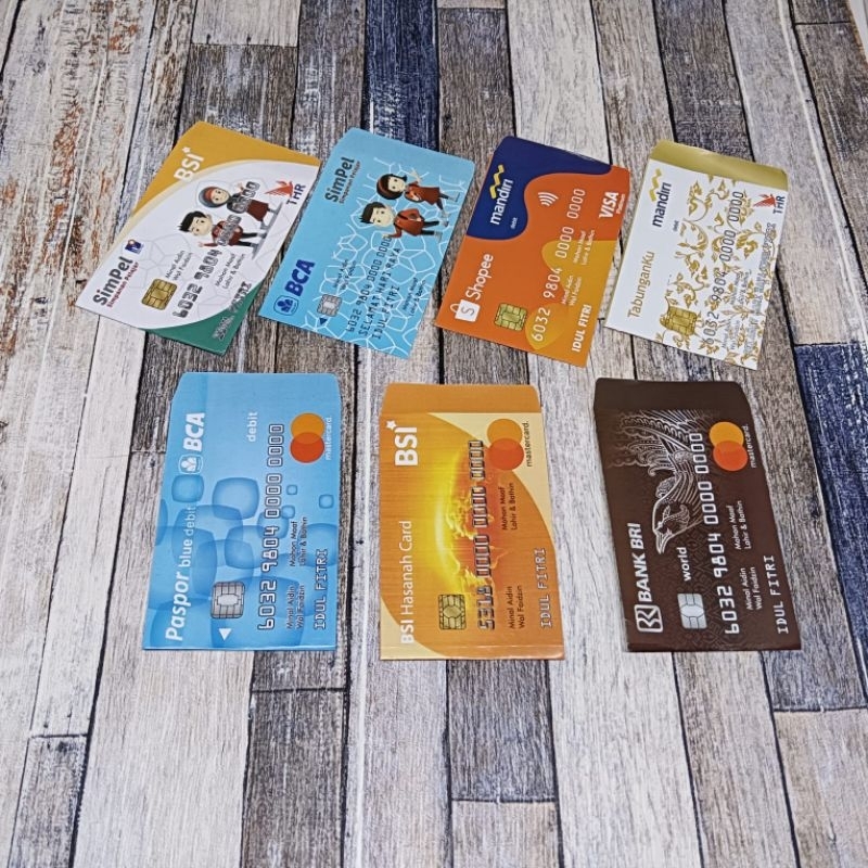 

Amplop lebaran ATM angpau unik selamat idul Fitri THR anak isi 10 lembar,50 lembar