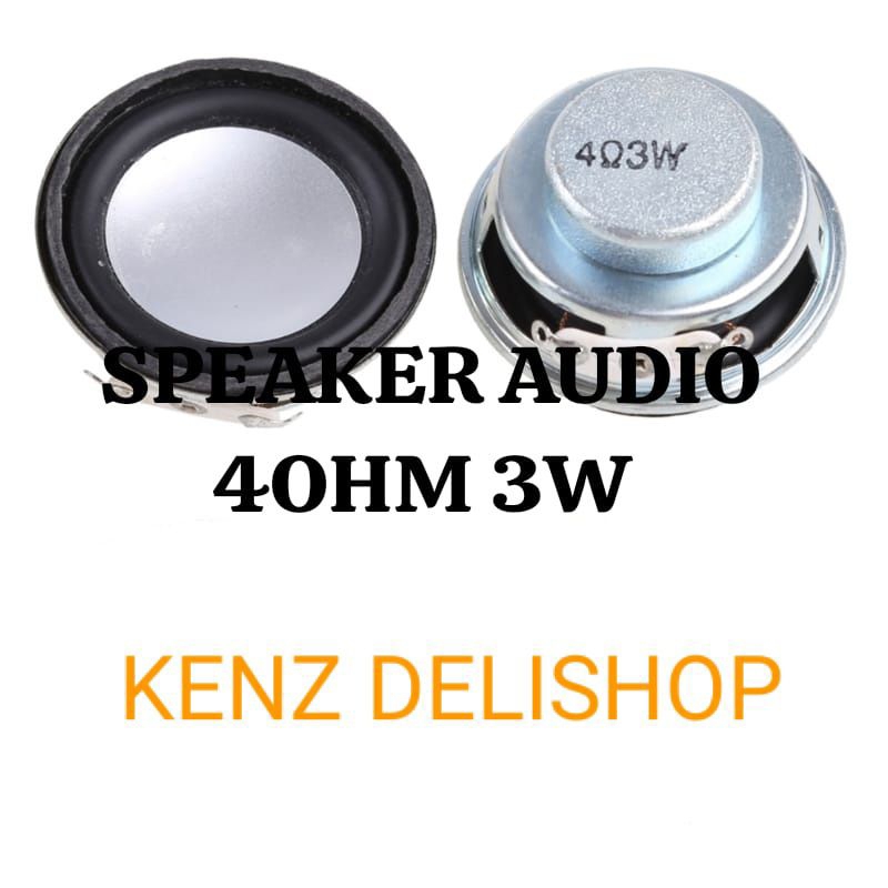 Speaker 4 ohm 3 watt bulat 40mm Full Range Audio Speaker Loundspeaker