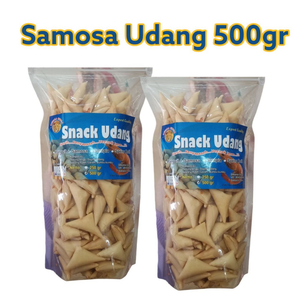 

SAMOSA UDANG SNACK 500gr