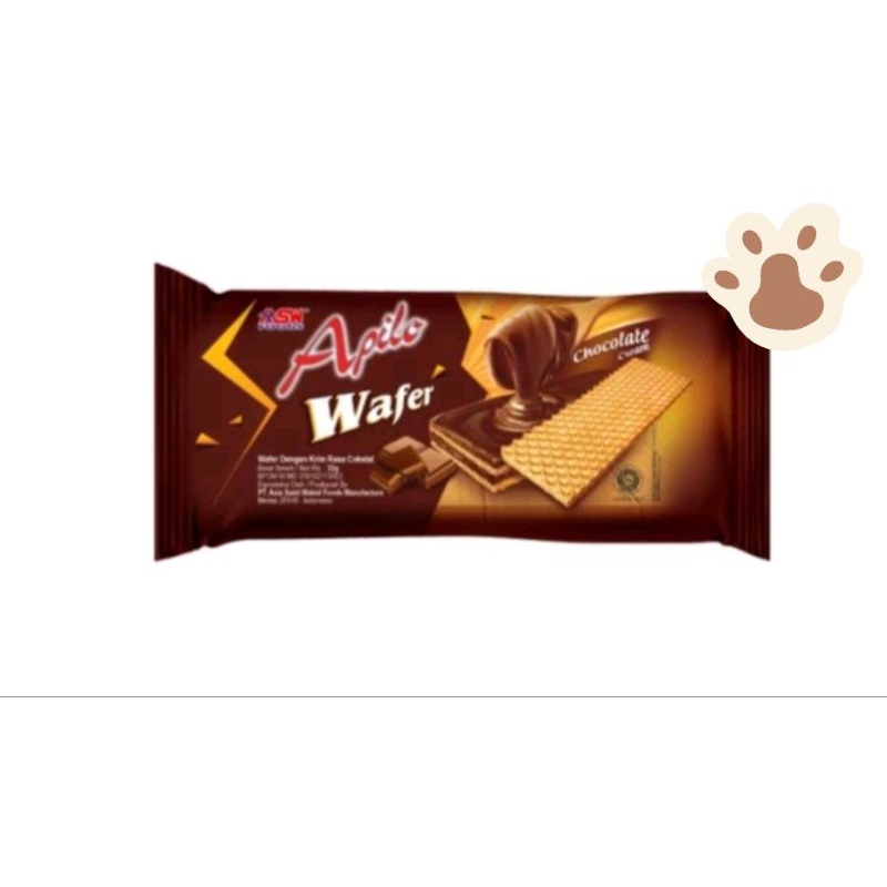 

ASW Food Apilo wafer waffer krim rasa coklat cokelat 70gr