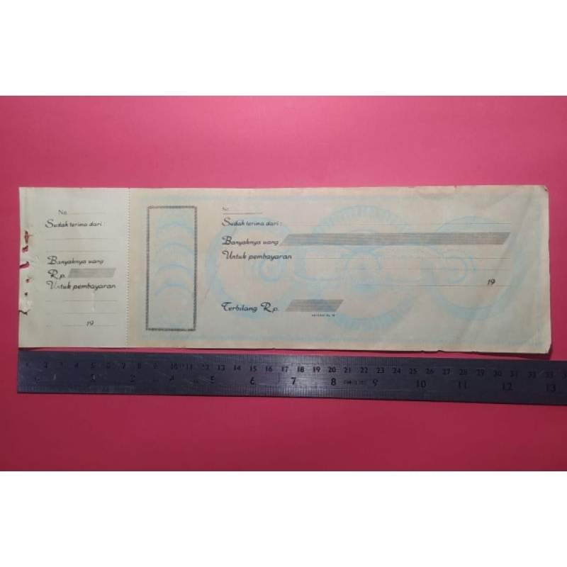

Kwitansi Kuno Pemakaian Tahun 1976 sd 1980