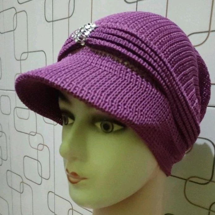 Ciput rajut Topi Kerepus Nini/Nenek Penutup Rambut Wanita kupluk / Ibu/emak