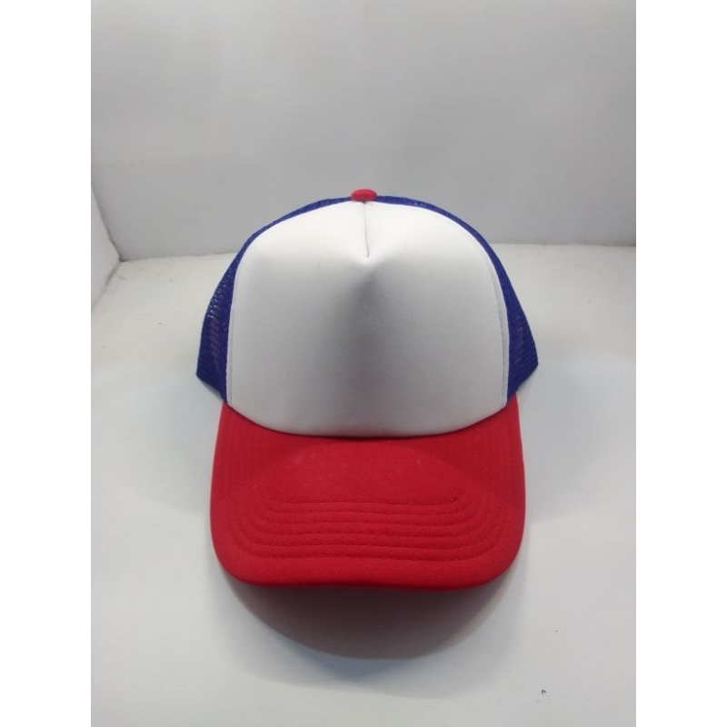 TOPI POLOS MERAH PUTIH BIRU