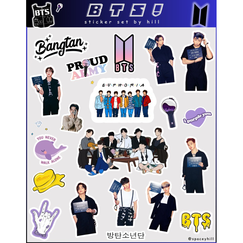 

STICKER BTS - Sticker KPOP for Ipad Tablet Laptop