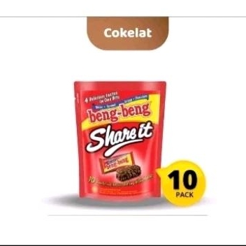 

beng beng coklat share it isi 10pcs