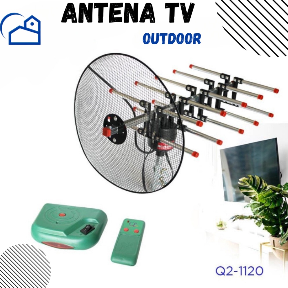 Ready Antena Parabola Tv Mini Outdoor  Antena tv remote  booster  Antena TV Digital Remot outdoor in