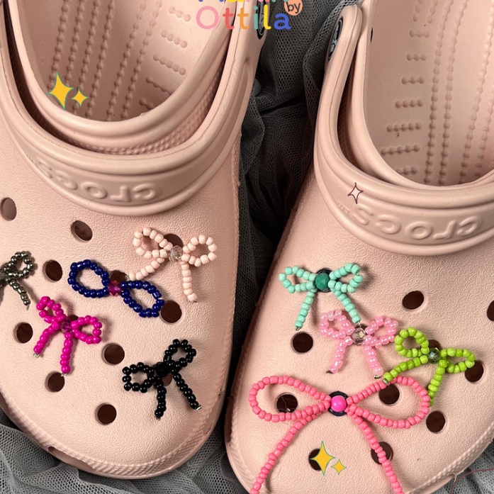 Beli Sekarang Hemat Besar Jibbitz Crocs  Aksesoris  Hiasan pin sendal tempelan charms manik pita bun