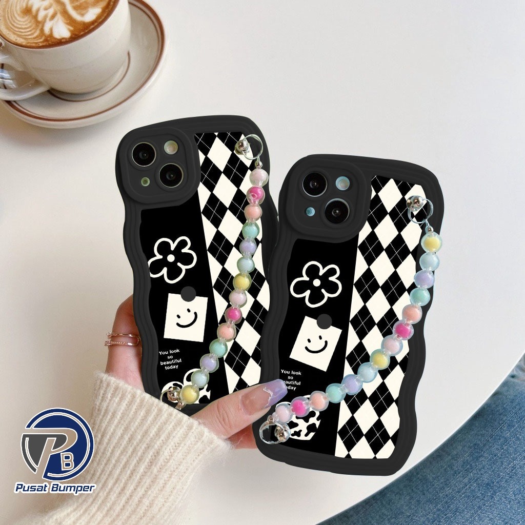 GC20 SOFTCASE DIAMOND GRID PITA MANIK MANIK HANDGRIP FOR OPPO A3S A1K A5S A7 A11K A12 A15 A15S A16 A