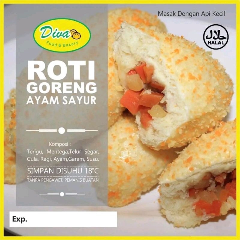 

Roti Goreng Diva Rasa Ayam Sayur