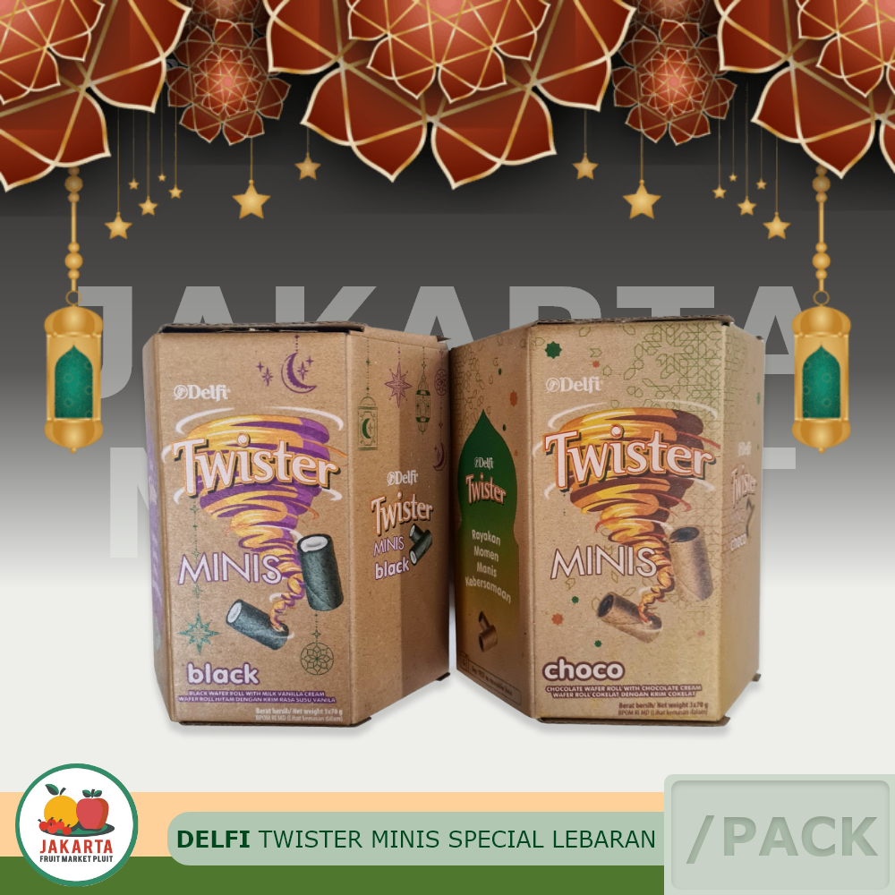 

DELFI TWISTER MINIS SPECIAL LEBARAN Black & Choco Hampers idul fitri