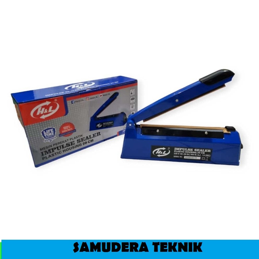 H&L 20CM Mesin Pres Plastik / Impluse Sealer Body Plastik / Mesin Pres Plastik Perekat Plastik
