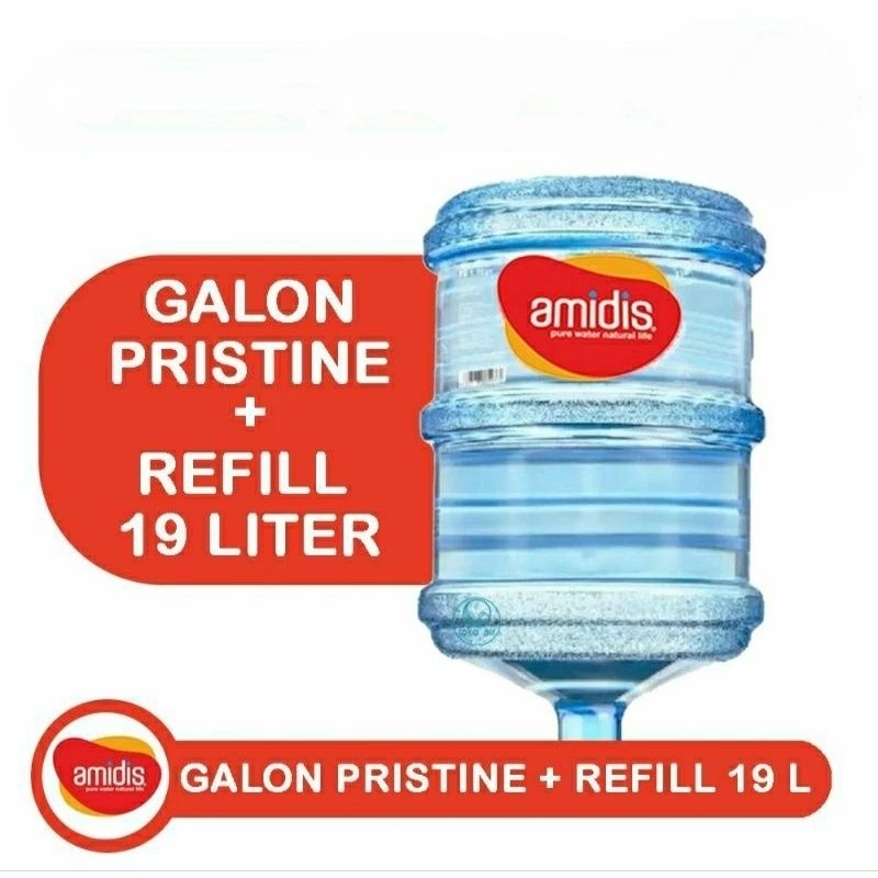 

Amidis Galon 19LTR Galon+Isi Air Mineral Amidis Galon