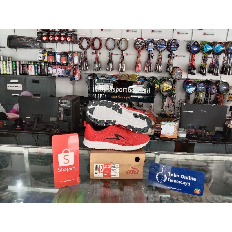 SEPATU RUNNING SPECS LIGHTSTREAK - EMPEROR RED/BLACK/WHITE