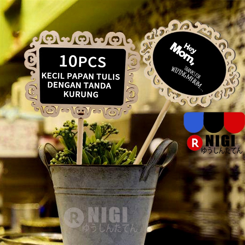 

NIGI（promosi）10PCS Mini Chalkboard Stand Heart