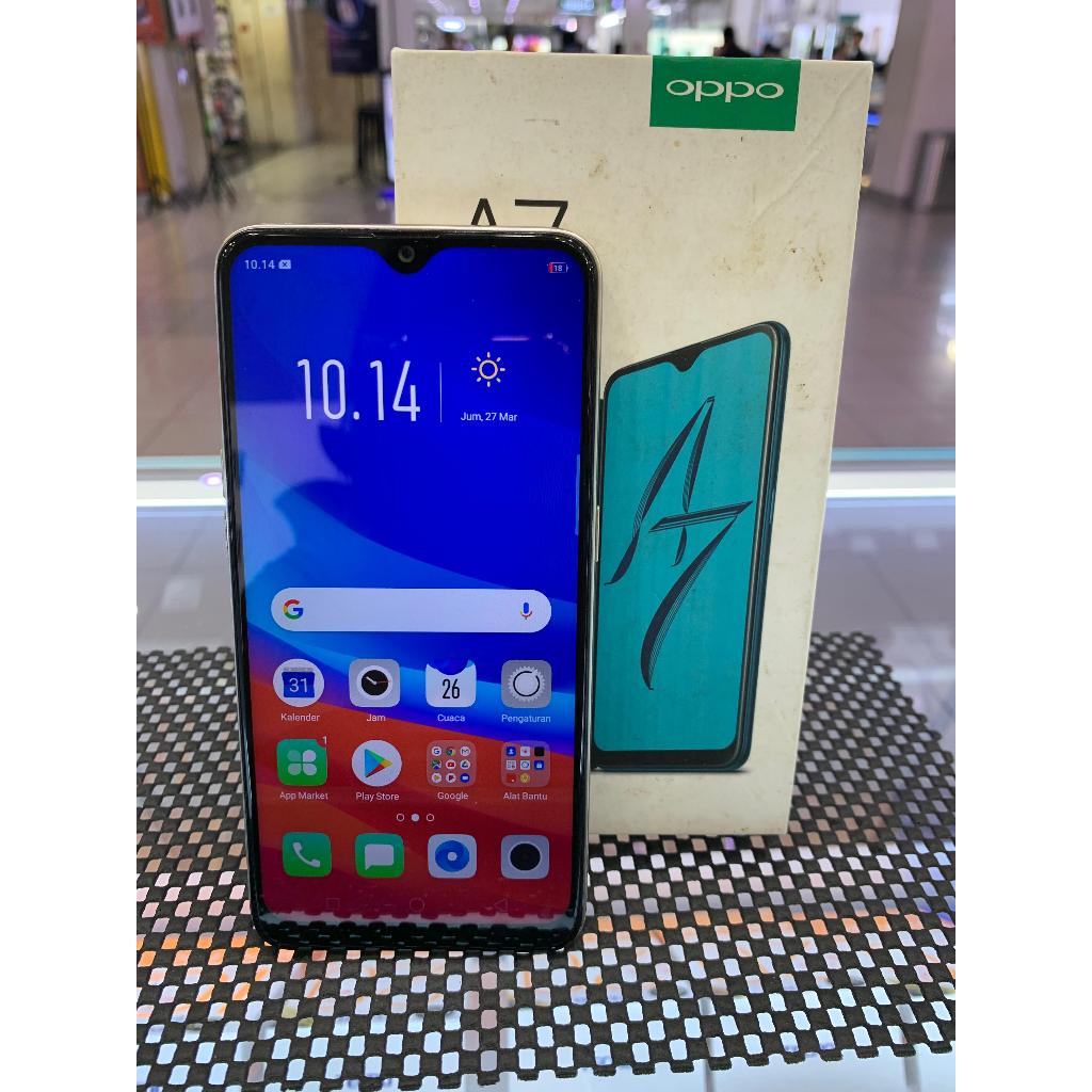 OPPO A7 4/64GB 4 64 SECOND SEKEN BEKAS RAM 4 INTERNAL 64