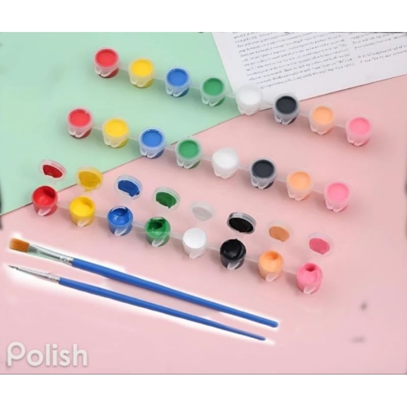 

8 WARNA CAT AKRILIK (GRATISS 1 KUAS!!)