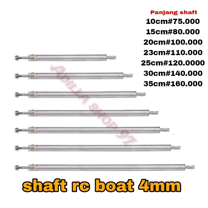 shaft rc boat 4mm stainless