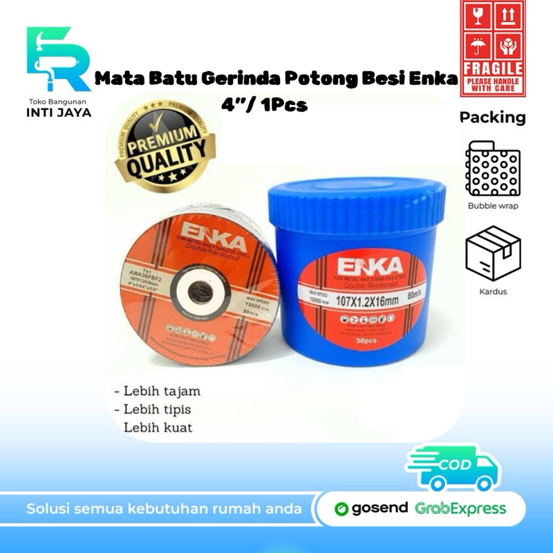 Mata Batu Gerinda Potong Besi Enka 4Inch