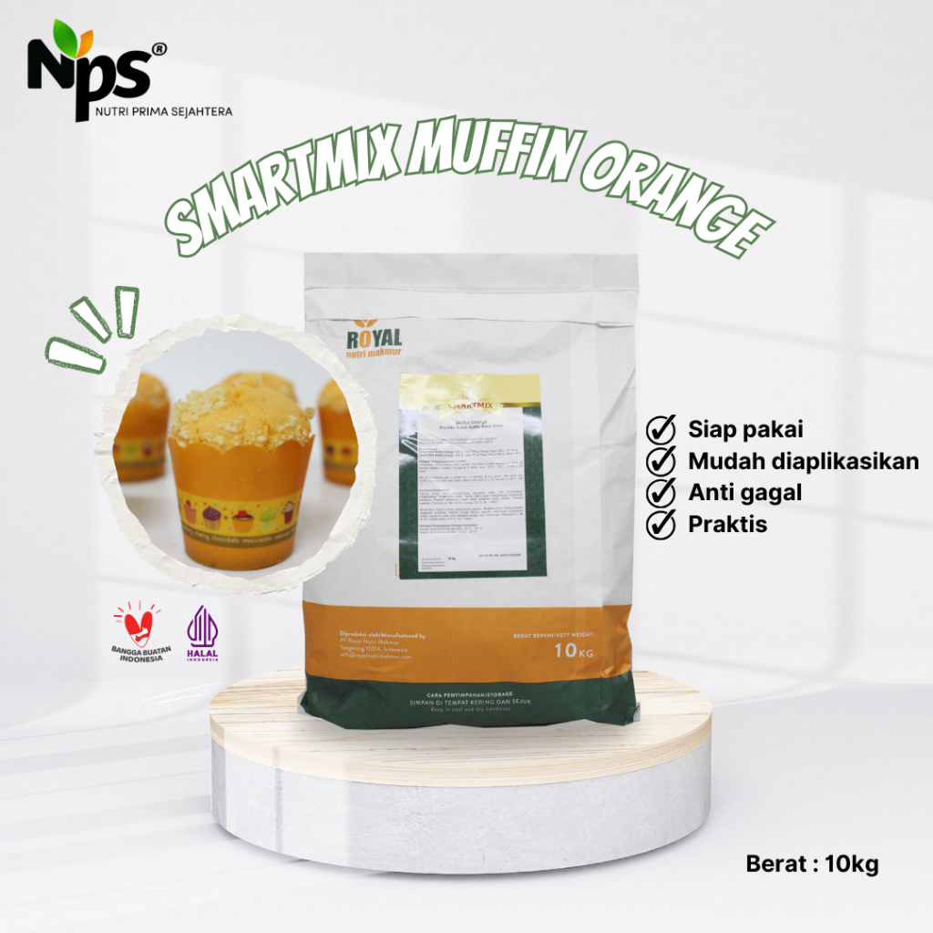 

SMARTMIX Muffin Orange / Tepung Premik Muffin Jeruk