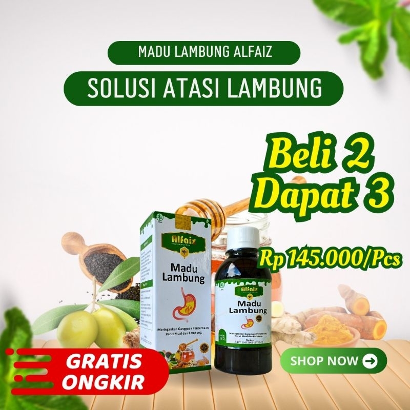 

Madu Lambung Al - Faiz ( Beli 2 Gratis 1 )