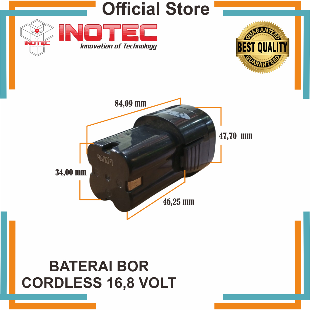 BATTERY / BATERAI BOR CAS CORDLESS 16,8 VOLT INOTEC