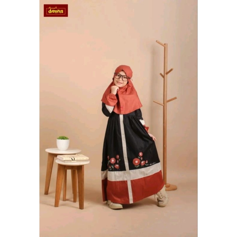 Gamis Dannis Kids Set Anak Perempuan Terbaru