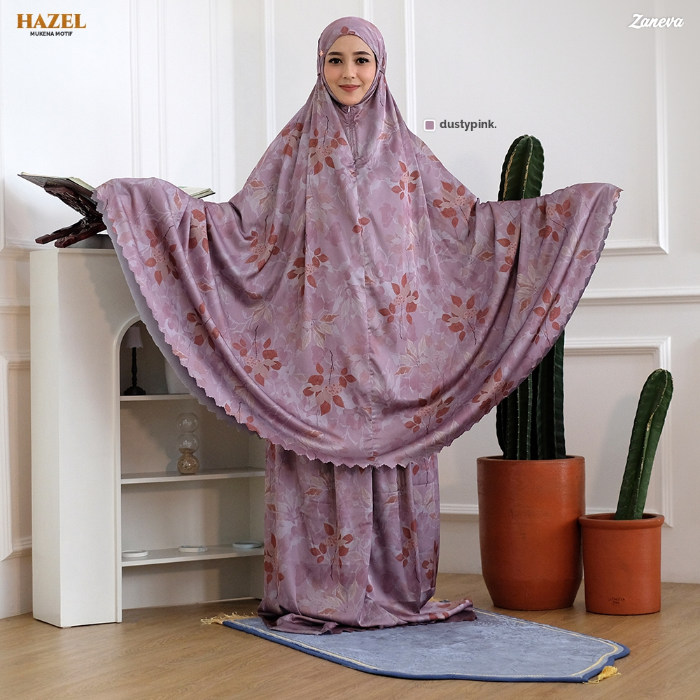 Muslim Family - Mukena Motif Armany Silk | Lotus | Hazel By Zaneva