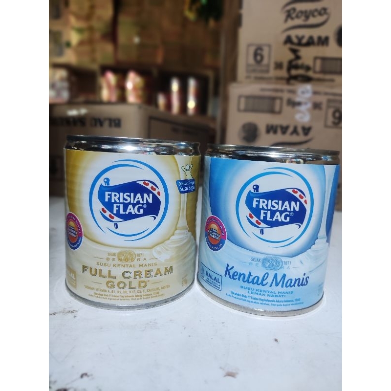 

Susu Bendera Frisian Flag kaleng 370 gr