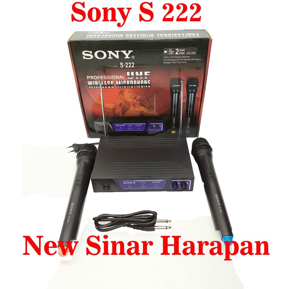 Harga termurah Mic wireless sony S 222mic wireless sony s 222 mic sony s 222mickrofon wireless sony 