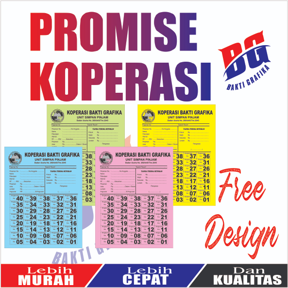 PROMISE KOPERASI CETAK BROSUR KOPERASI CETAK PROMIS KOPERASI CETAK TANGGAL PROMIS KOPERASI KARCIS KO