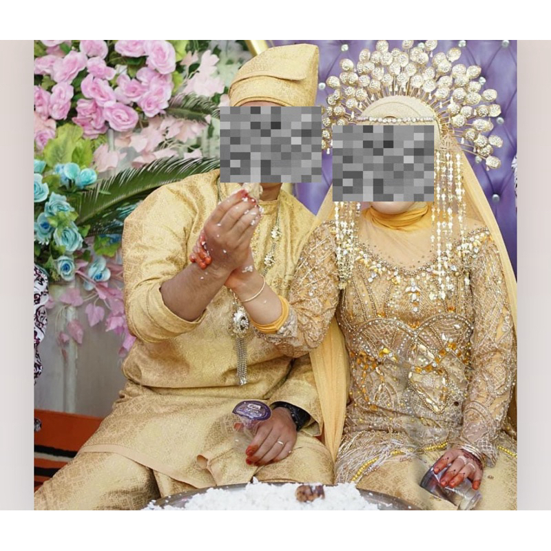 BAJU PENGANTIN SET adat melayu (preloved pemakaian pribadi)