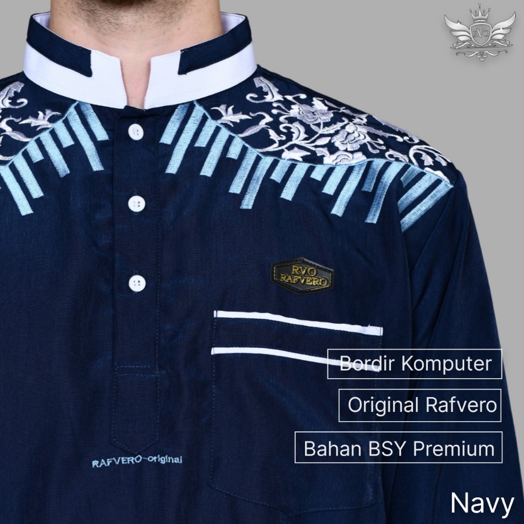 Jubah Bordir Pria Dewasa dan Remaja [New Jubah Alfahreza Bordir Original ] Gamis Bordir Pria