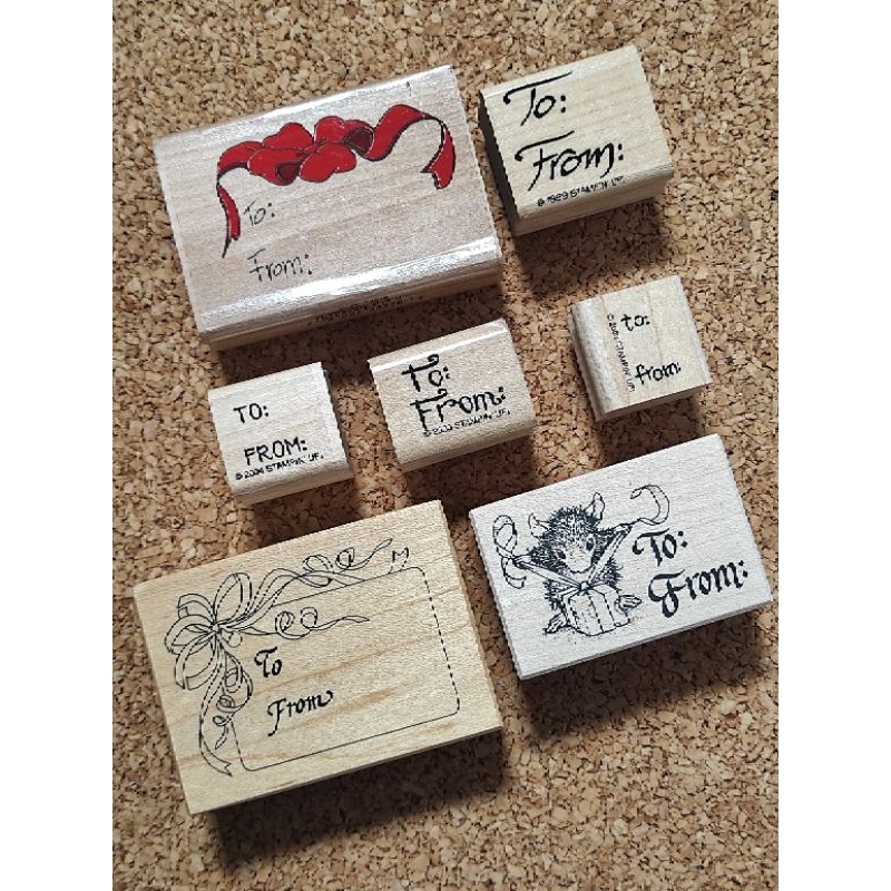Stempel kayu vintage