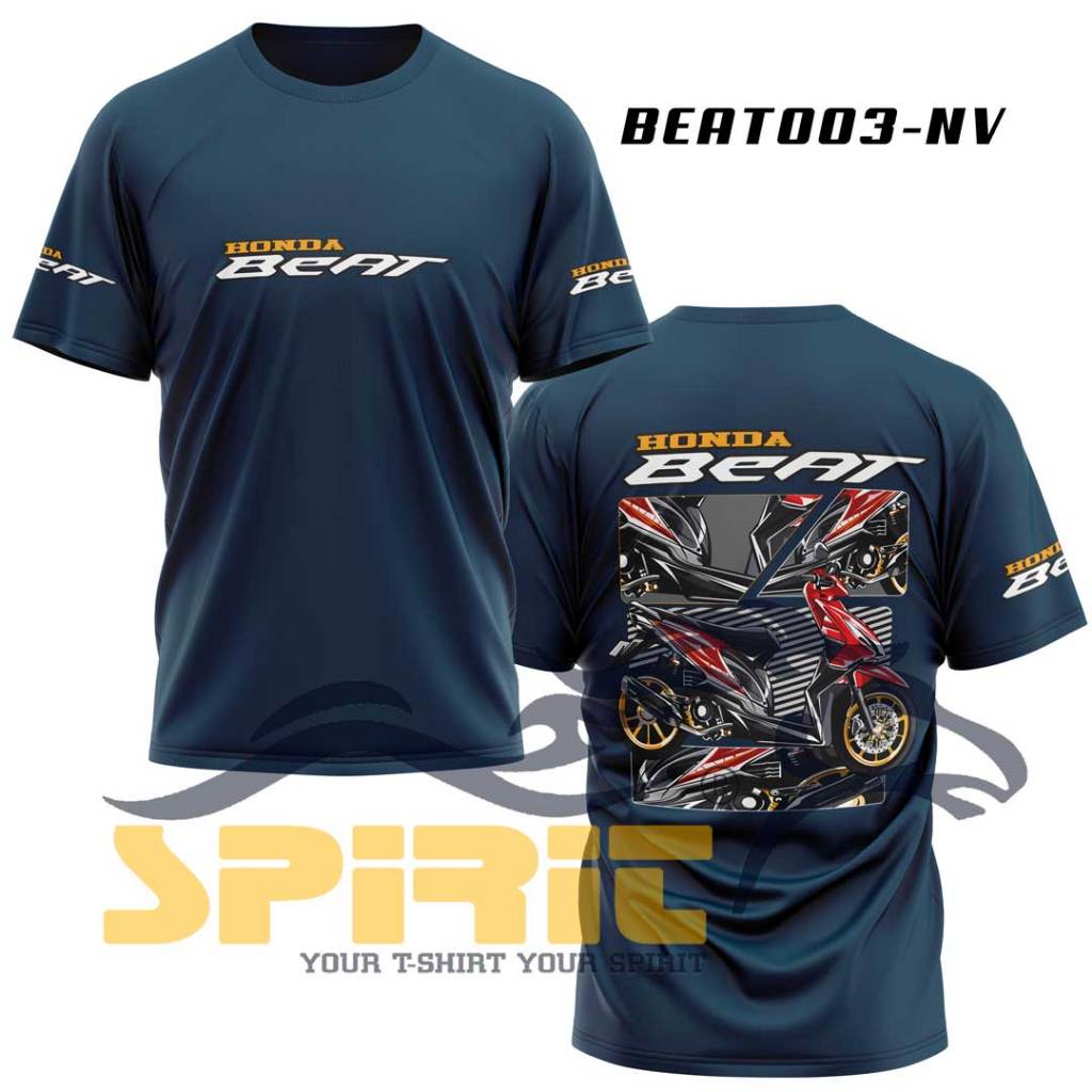 Kaos Honda Beat Old Modifikasi Katun 24s Premium Baju Beat Modifikasi Lengan Prendek All Color