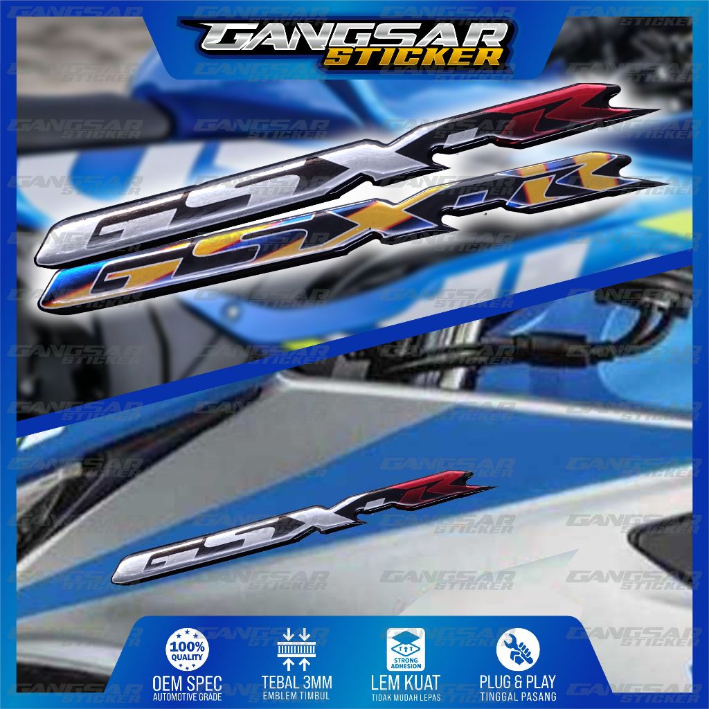 Emblem suzuki gsx 150 / emblem timbul suzuki gsx r 150 / emblem titanium suzuki gsx / emblem suzuki 